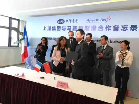 Le port de Marseille Fos en visite à Shanghai